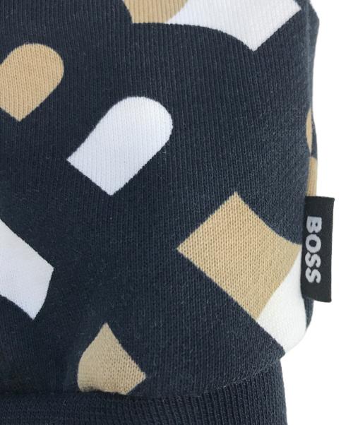 HUGO BOSS（ヒューゴ ボス）HUGO BOSS (ヒューゴ ボス) モノグラムパーカー ブラウン サイズ:XXLの古着・服飾アイテム