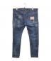 DSQUARED2 (ディースクエアード) ペンキ加工 デニムパンツ インディゴ サイズ:54：18000円