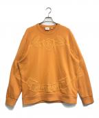 BURBERRYバーバリー）の古着「ロゴスウェット」｜オレンジ