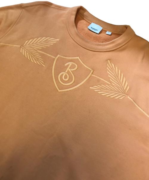 BURBERRY（バーバリー）BURBERRY (バーバリー) ロゴスウェット オレンジ サイズ:XLの古着・服飾アイテム