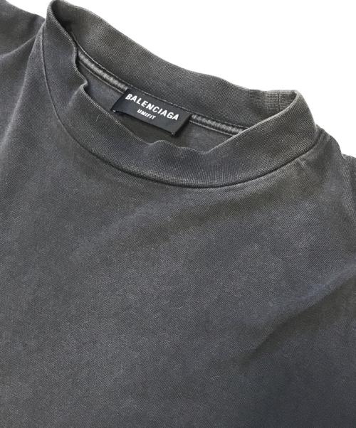 BALENCIAGA（バレンシアガ）BALENCIAGA (バレンシアガ) Back Label Oversized Long Sleeve Tee ブラック サイズ:2の古着・服飾アイテム