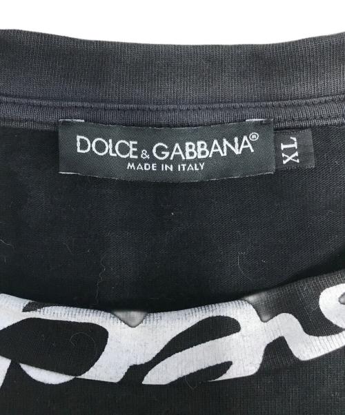 DOLCE & GABBANA（ドルチェ＆ガッバーナ）DOLCE & GABBANA (ドルチェ＆ガッバーナ) Tシャツ ブラック サイズ:XLの古着・服飾アイテム