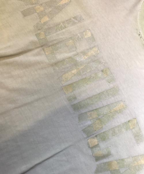 BALENCIAGA（バレンシアガ）BALENCIAGA (バレンシアガ) テープロゴTシャツ 黄緑 サイズ:XLの古着・服飾アイテム