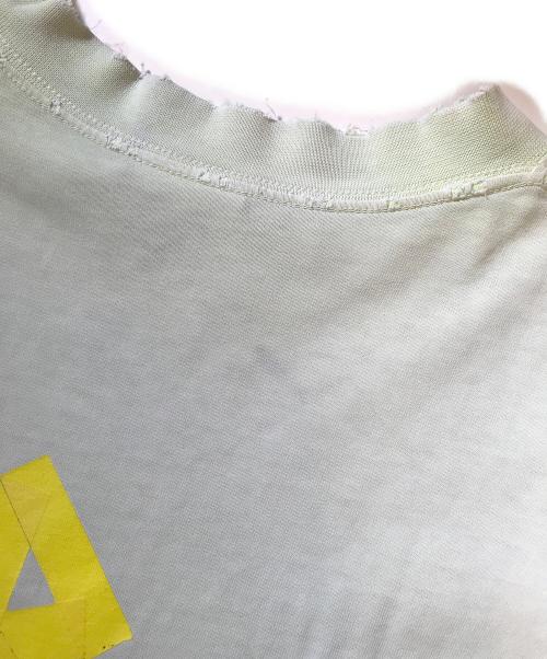 BALENCIAGA（バレンシアガ）BALENCIAGA (バレンシアガ) テープロゴTシャツ 黄緑 サイズ:XLの古着・服飾アイテム