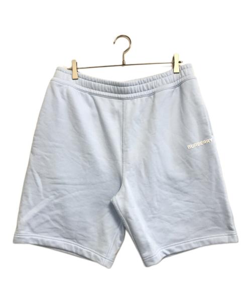 BURBERRY（バーバリー）BURBERRY (バーバリー) ロゴ スウェットハーフパンツ スカイブルー サイズ:Lの古着・服飾アイテム