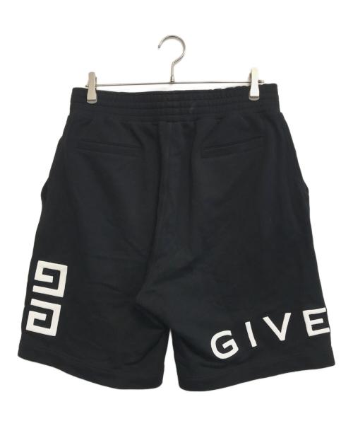 GIVENCHY（ジバンシィ）GIVENCHY (ジバンシィ) ロゴ スウェットハーフパンツ ブラック サイズ:Lの古着・服飾アイテム