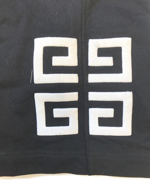 GIVENCHY（ジバンシィ）GIVENCHY (ジバンシィ) ロゴ スウェットハーフパンツ ブラック サイズ:Lの古着・服飾アイテム