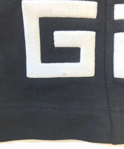 GIVENCHY（ジバンシィ）GIVENCHY (ジバンシィ) ロゴ スウェットハーフパンツ ブラック サイズ:Lの古着・服飾アイテム