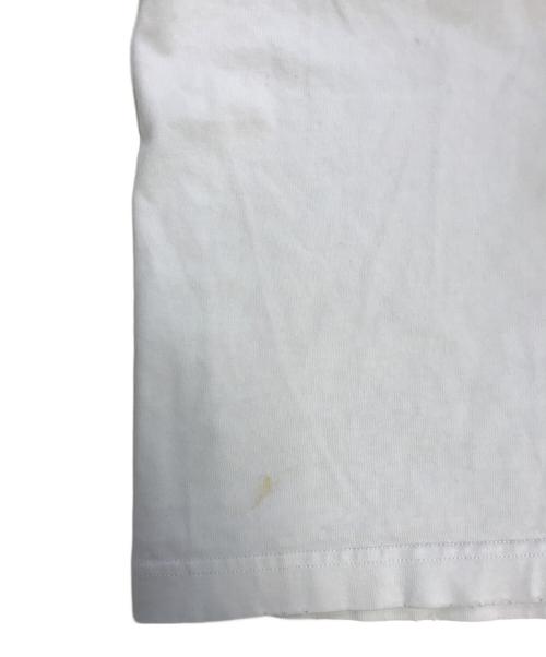 BALENCIAGA（バレンシアガ）BALENCIAGA (バレンシアガ) Caps Destroyed Flatground T-shirt ホワイト サイズ:Lの古着・服飾アイテム