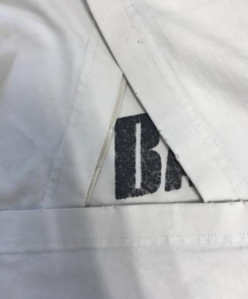 BALENCIAGA（バレンシアガ）BALENCIAGA (バレンシアガ) Caps Destroyed Flatground T-shirt ホワイト サイズ:Lの古着・服飾アイテム