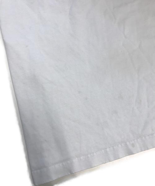 BALENCIAGA（バレンシアガ）BALENCIAGA (バレンシアガ) Caps Destroyed Flatground T-shirt ホワイト サイズ:Lの古着・服飾アイテム