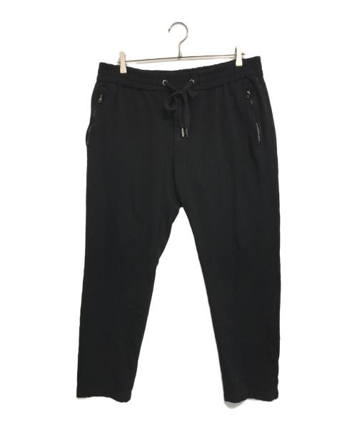 DOLCE & GABBANA（ドルチェ＆ガッバーナ）DOLCE & GABBANA (ドルチェ＆ガッバーナ) スウェットパンツ ブラック サイズ:52の古着・服飾アイテム
