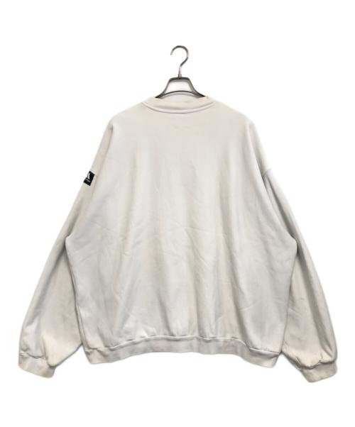 BALENCIAGA（バレンシアガ）BALENCIAGA (バレンシアガ) adidas (アディダス) ロゴ刺繍オーバーサイズスウェット ホワイト サイズ:3の古着・服飾アイテム