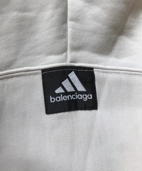 BALENCIAGA（バレンシアガ）BALENCIAGA (バレンシアガ) adidas (アディダス) ロゴ刺繍オーバーサイズスウェット ホワイト サイズ:3の古着・服飾アイテム