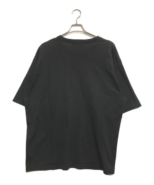 DOLCE & GABBANA（ドルチェ＆ガッバーナ）DOLCE & GABBANA (ドルチェ＆ガッバーナ) ロゴレザーパッチTシャツ ブラック サイズ:56の古着・服飾アイテム
