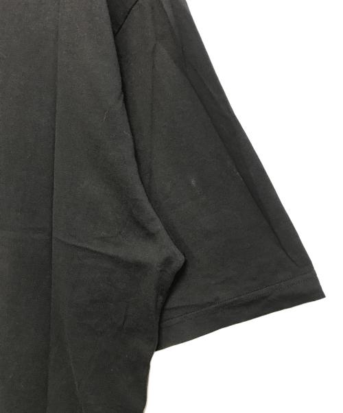 DOLCE & GABBANA（ドルチェ＆ガッバーナ）DOLCE & GABBANA (ドルチェ＆ガッバーナ) ロゴレザーパッチTシャツ ブラック サイズ:56の古着・服飾アイテム