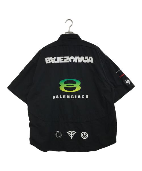 BALENCIAGA（バレンシアガ）BALENCIAGA (バレンシアガ) ゲーマーシャツ ブラック サイズ:39の古着・服飾アイテム