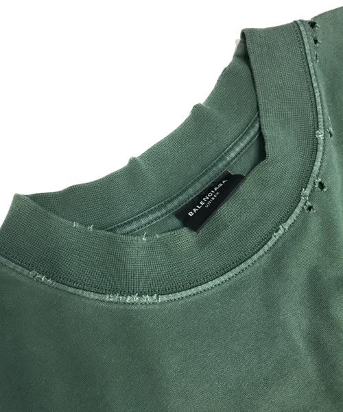 BALENCIAGA（バレンシアガ）BALENCIAGA (バレンシアガ) Tape Medium Fit T-Shirt グリーン サイズ:XLの古着・服飾アイテム