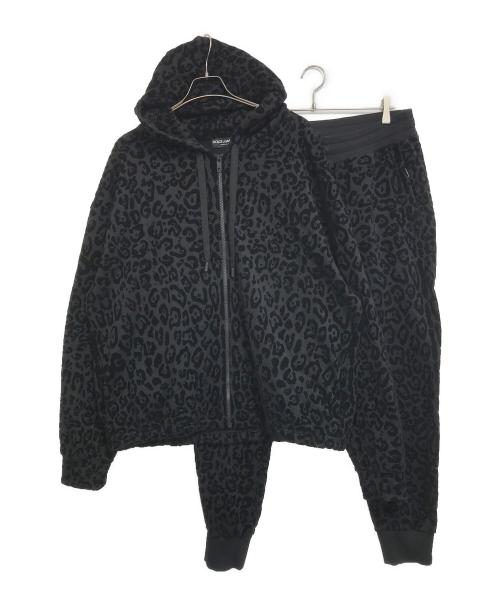 DOLCE & GABBANA（ドルチェ＆ガッバーナ）DOLCE & GABBANA (ドルチェ＆ガッバーナ) レオパード柄スウェットセットアップ ブラック サイズ:トップス:XL パンツ:52の古着・服飾アイテム