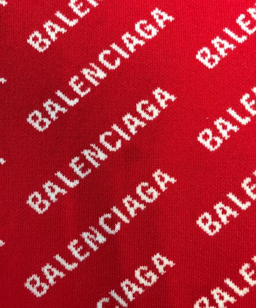 BALENCIAGA（バレンシアガ）BALENCIAGA (バレンシアガ) ロゴニット レッド サイズ:XLの古着・服飾アイテム