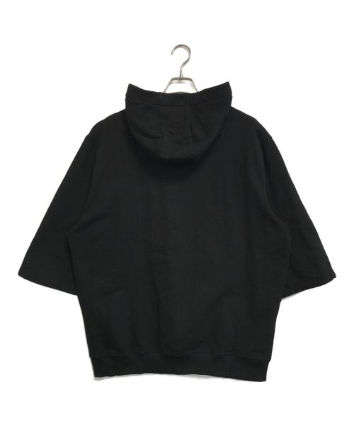 FENDI（フェンディ）FENDI (フェンディ) ロゴテープ 半袖パーカー ブラック サイズ:XXLの古着・服飾アイテム