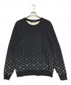 LOUIS VUITTONルイ ヴィトン）の古着「グラデーションモノグラムニット」｜ブラック