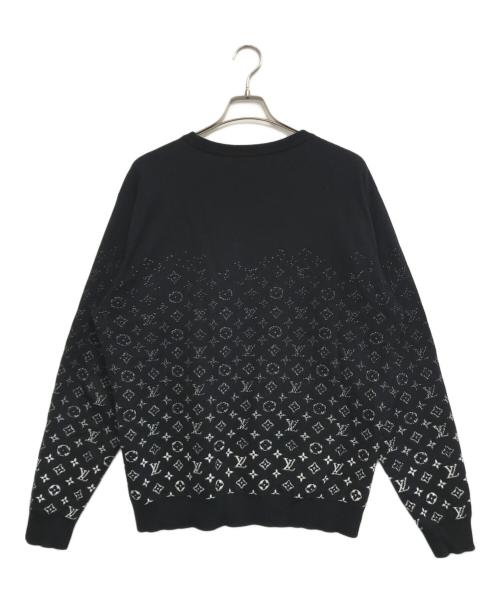 LOUIS VUITTON（ルイ ヴィトン）LOUIS VUITTON (ルイ ヴィトン) グラデーションモノグラムニット ブラック サイズ:XLの古着・服飾アイテム