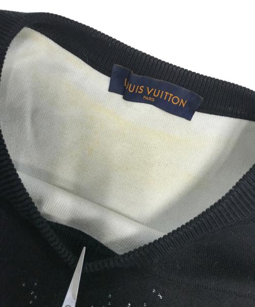 LOUIS VUITTON（ルイ ヴィトン）LOUIS VUITTON (ルイ ヴィトン) グラデーションモノグラムニット ブラック サイズ:XLの古着・服飾アイテム