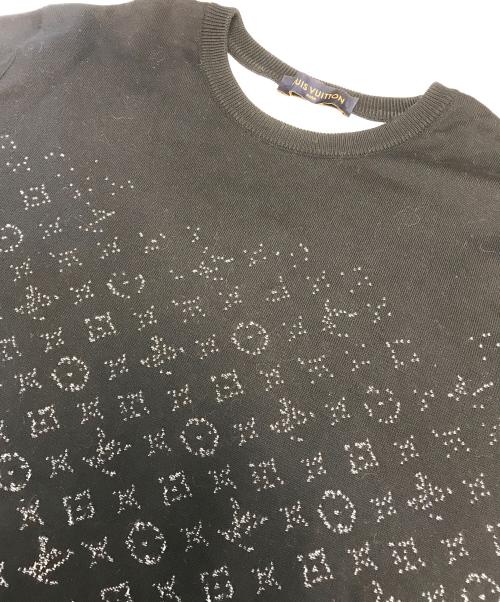 LOUIS VUITTON（ルイ ヴィトン）LOUIS VUITTON (ルイ ヴィトン) グラデーションモノグラムニット ブラック サイズ:XLの古着・服飾アイテム