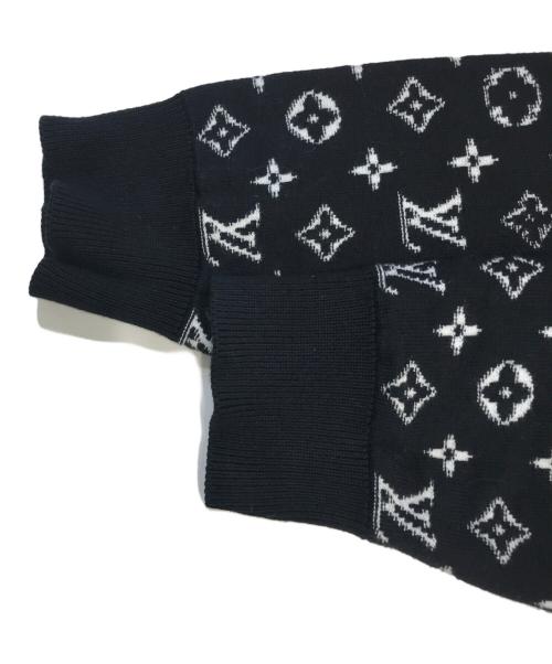 LOUIS VUITTON（ルイ ヴィトン）LOUIS VUITTON (ルイ ヴィトン) グラデーションモノグラムニット ブラック サイズ:XLの古着・服飾アイテム