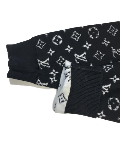 LOUIS VUITTON（ルイ ヴィトン）LOUIS VUITTON (ルイ ヴィトン) グラデーションモノグラムニット ブラック サイズ:XLの古着・服飾アイテム