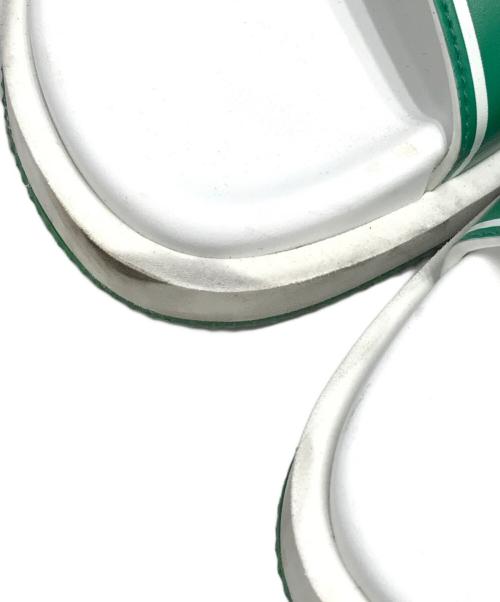 LOUIS VUITTON（ルイ ヴィトン）LOUIS VUITTON (ルイ ヴィトン) トレイナーラインミュールレザーサンダル ホワイト×グリーン サイズ:SIZE8の古着・服飾アイテム