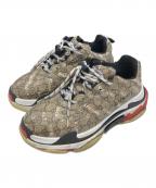 BALENCIAGA×GUCCIバレンシアガ×グッチ）の古着「The Hacker Project Triple S Trainer」｜ベージュ
