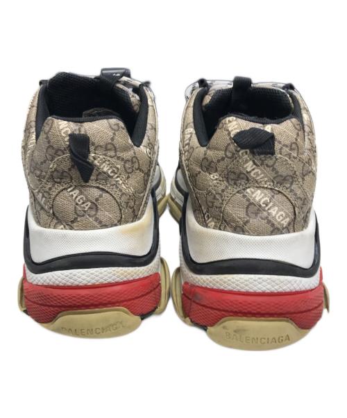 BALENCIAGA（バレンシアガ）BALENCIAGA (バレンシアガ) GUCCI (グッチ) The Hacker Project Triple S Trainer ベージュ サイズ:27.5cmの古着・服飾アイテム