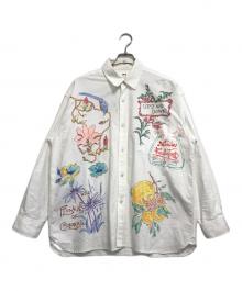 amok（アモク）の古着「HAND-PAINT SHIRT」｜ホワイト