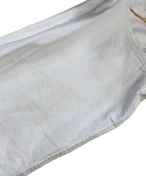 amok（アモク）amok (アモク) HAND-PAINT SHIRT ホワイト サイズ:Mの古着・服飾アイテム