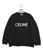 CELINEセリーヌ）の古着「ロゴニット」｜ブラック