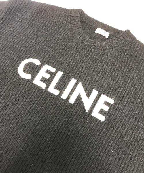 CELINE（セリーヌ）CELINE (セリーヌ) ロゴニット ブラック サイズ:XSの古着・服飾アイテム