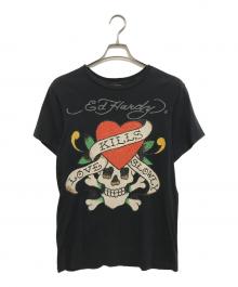 Ed Hardy（エド ハーディー）の古着「プリントTシャツ」｜ブラック
