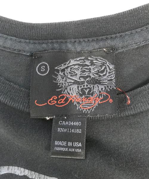 Ed Hardy（エド ハーディー）Ed Hardy (エド ハーディー) プリントTシャツ ブラック サイズ:Ｓの古着・服飾アイテム