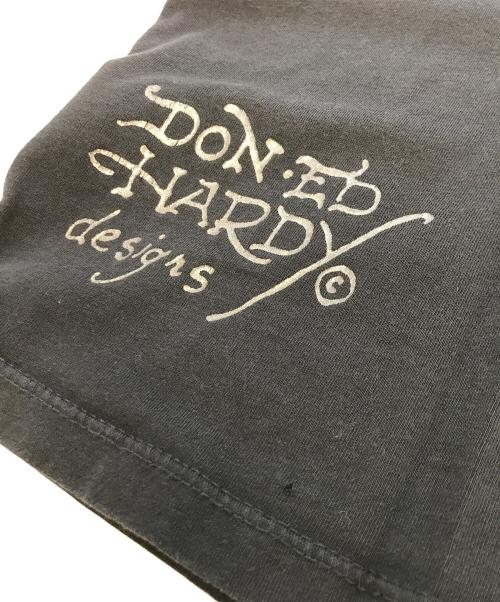 Ed Hardy（エド ハーディー）Ed Hardy (エド ハーディー) プリントTシャツ ブラック サイズ:Ｓの古着・服飾アイテム