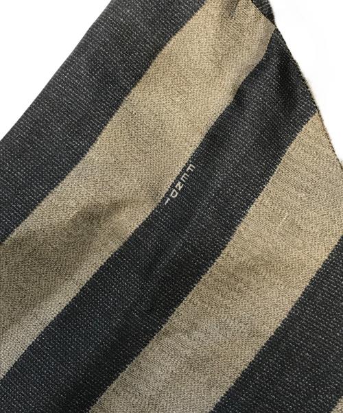 FENDI（フェンディ）FENDI (フェンディ) striped woven shirt ブラウン×ブラック サイズ:SIZE 40の古着・服飾アイテム