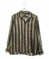 FENDI（フェンディ）の古着「striped woven shirt」｜ブラウン×ブラック