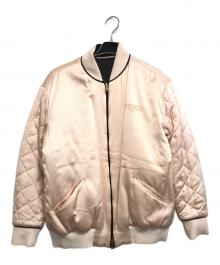 FENDI（フェンディ）の古着「リバーシブルブルゾン」｜ブラック×ピンク