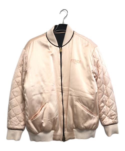 FENDI（フェンディ）FENDI (フェンディ) リバーシブルブルゾン ブラック×ピンク サイズ:SIZE 40の古着・服飾アイテム