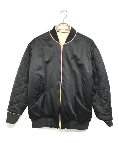 FENDI（フェンディ）FENDI (フェンディ) リバーシブルブルゾン ブラック×ピンク サイズ:SIZE 40の古着・服飾アイテム