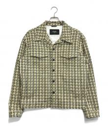 FENDI（フェンディ）の古着「FFロゴモノグラムジャケット」｜イエロー×ブラック