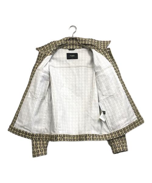 FENDI（フェンディ）FENDI (フェンディ) FFロゴモノグラムジャケット イエロー×ブラック サイズ:IT48/CN175/92A/KR95の古着・服飾アイテム