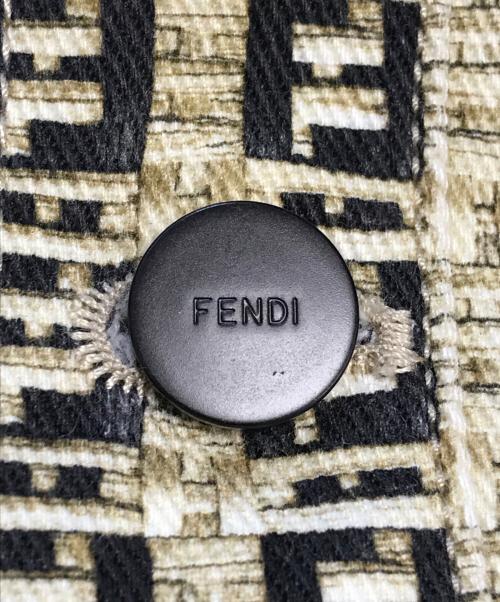 FENDI（フェンディ）FENDI (フェンディ) FFロゴモノグラムジャケット イエロー×ブラック サイズ:IT48/CN175/92A/KR95の古着・服飾アイテム