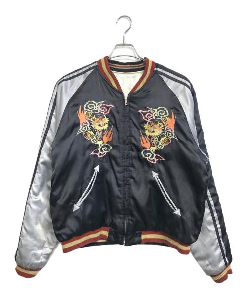 TAILOR 東洋（テーラー東洋）TAILOR 東洋 (テーラー東洋) スカジャン ブラック×ホワイト×レッド サイズ:SIZE XLの古着・服飾アイテム